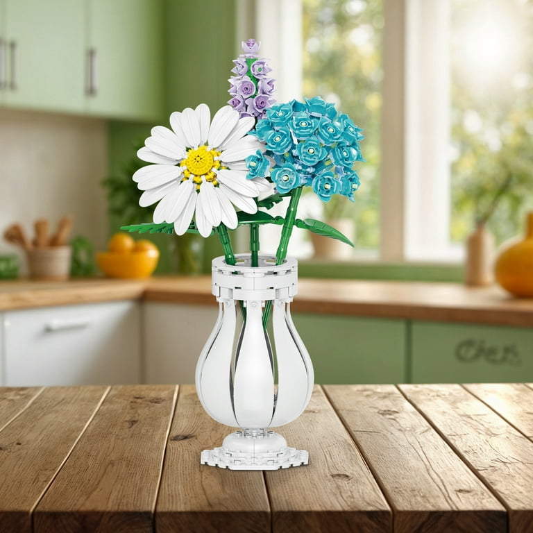 コレクション Hydrangea4937 Faux Hydrangea Bouquet in Cut-Glass Vase | Ethan Allen
