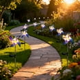 thumbnail image 2 of Hnjugfe  2pcs Yard Garden Wind Spinners with Solar Lights, Outdoor Metal Wind Spinners, Lawn Yard Art Garden Decor, 2 of 6