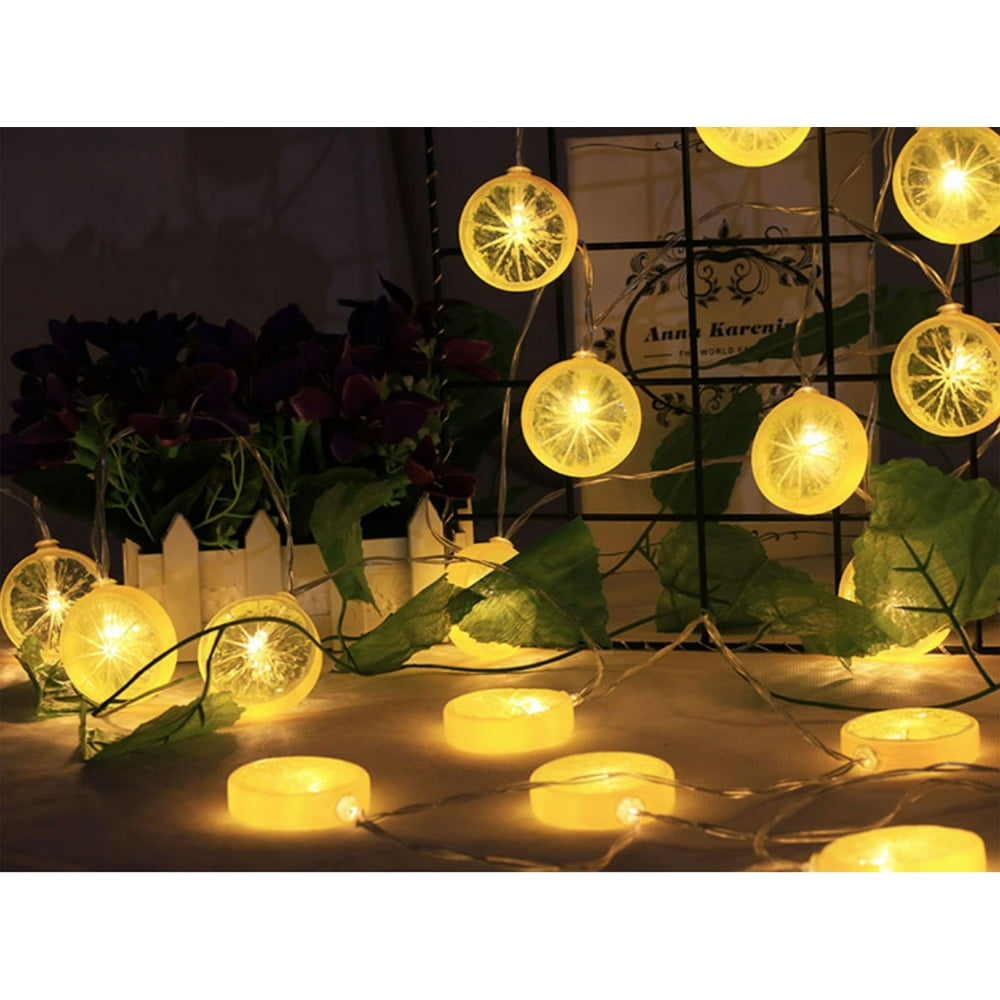 BatteryOperated lemon slices String Light (10 LED light, Runs on 2 AA
