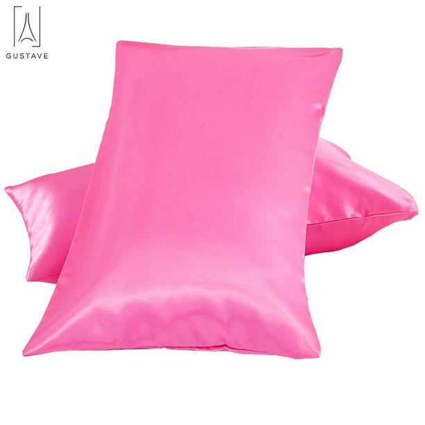 AUCHEN Silk Pillowcase, 2 Pack - Ultra Silky Satin 