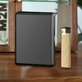 thumbnail image 5 of SSZMDLB under $5 Cigarette Case, Lighter Cigarette Pack Sets, Portable Humidity Proof Containers, 20 Count Thick Cigarette Cases, Wrinkle Resistance Ciggy Packs, 5 of 6