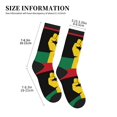 thumbnail image 3 of Women's Men's Black Power African Flag Colorful Novelty Pattern Crew Athletic Socks, 3 of 7