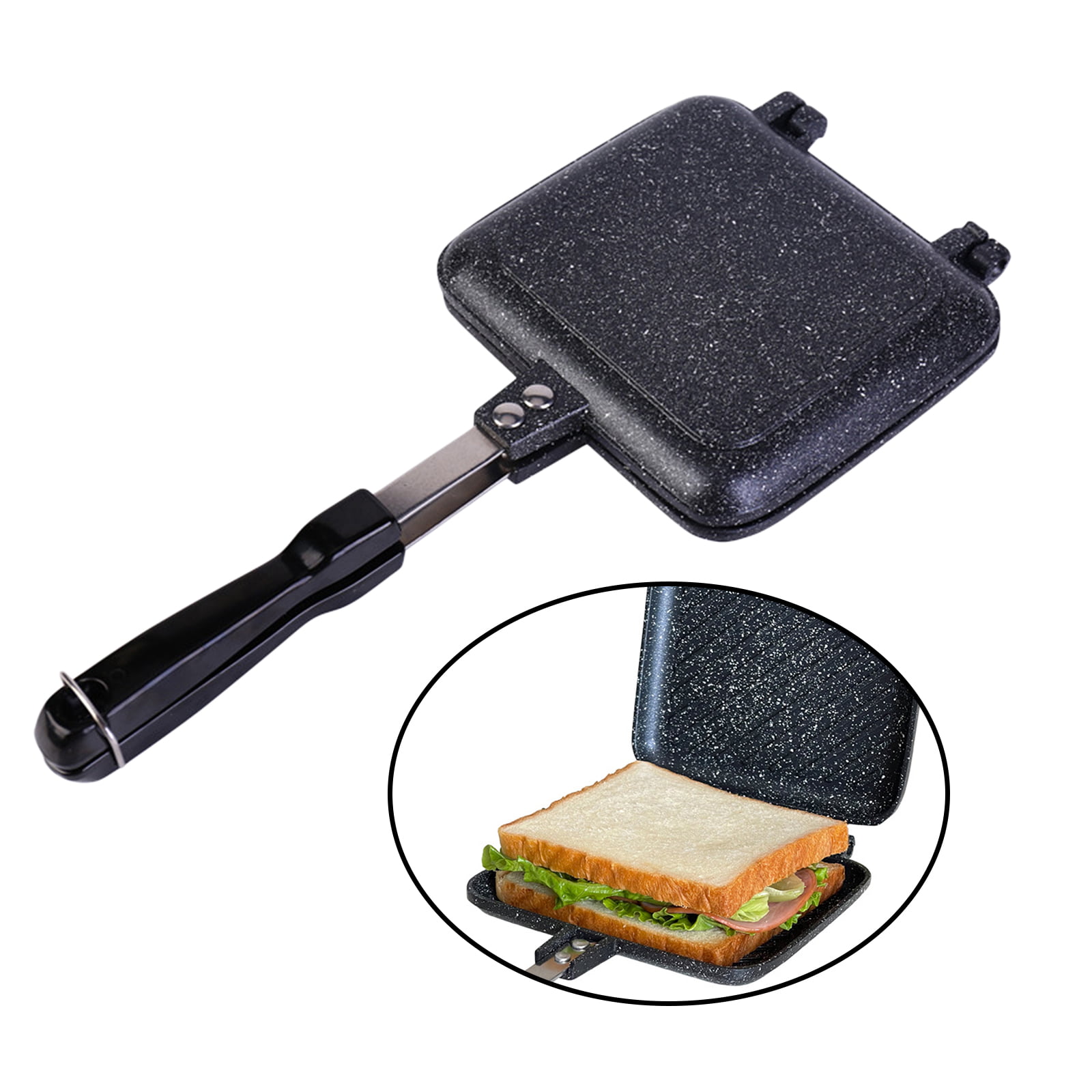 Sandwich Maker Mini Portable Multi-Function Breakfast Machine Nonstick  Bread Pressure Heating Toast Baking Pan 220V 600W MB08