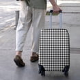 thumbnail image 3 of Black White Gingham Checkered Pattern Luggage Cover Fashion Suitcase Cover Baggage Covers Fit 25-28 Inch Luggage (Go Travel), 3 of 5