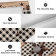thumbnail image 6 of Texas Star Plaid Outdoor Rug for Patio/Deck/Porch, Non-Slip Large Area Rug 5 x 8 Ft, Farmhouse Black Brown Texas Vintage Indoor Outdoor Rugs Washable Area Rugs, Reversible Camping Rug Carpet Runner, 6 of 8