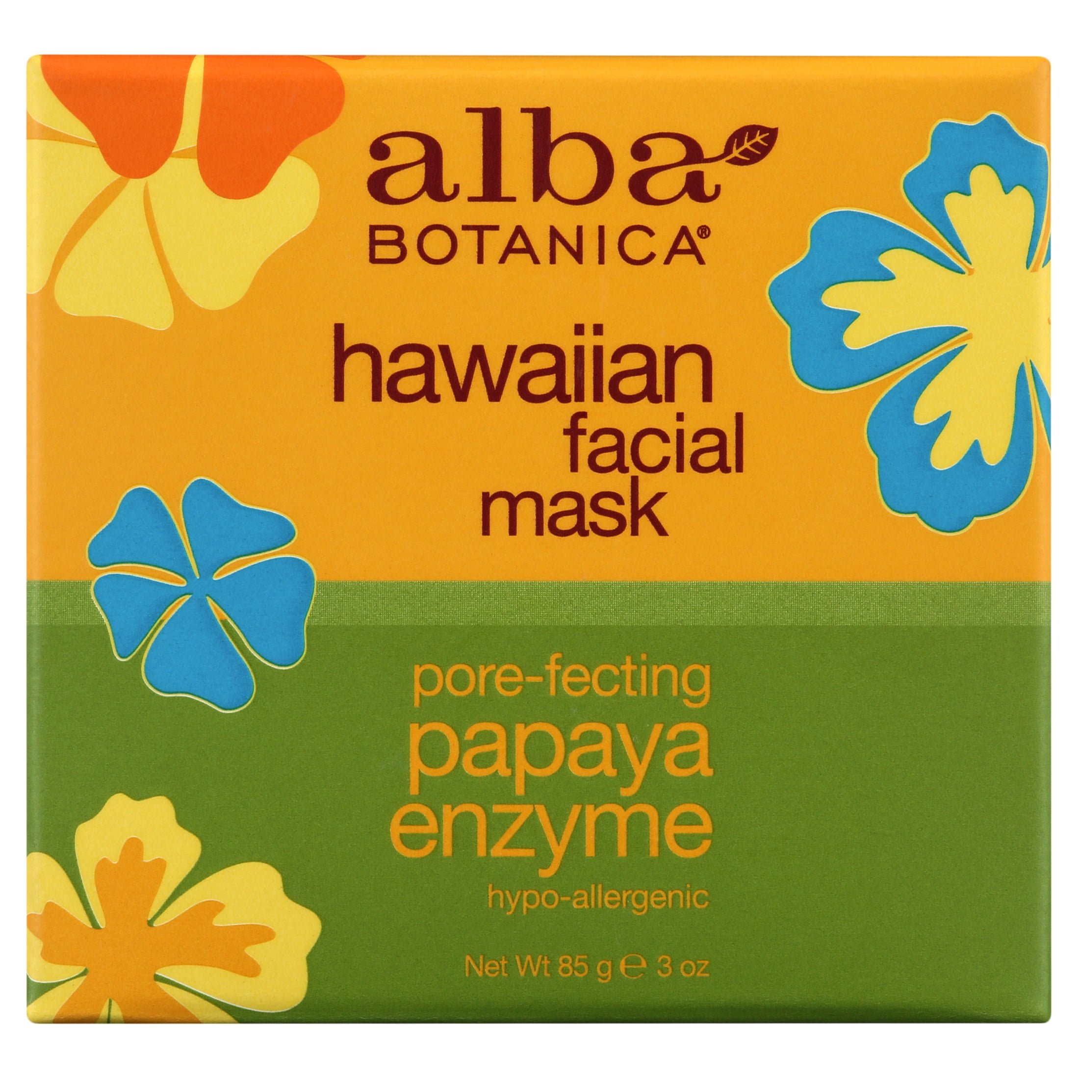 Alba Botanica Pore-Fecting Papaya Enzyme Hawaiian Facial Mask, 3 oz.
