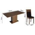 thumbnail image 2 of Juego de Comedor Mesa con Tablero de Madera 4 Sillas Madesa Elisa MN, 2 of 7