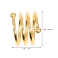 thumbnail image 2 of unbranded 10Ud Para Servilletas Dorados En Metal Ideal Para Mesas Y Eventos Formales, 2 of 6