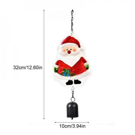 

Xinhuaya Vintage Hanging Christmas Chimes Wrought Iron Christmas Wind Chimes Pendant for Garden Yard Patio Outdoor Decor Gift