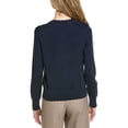 thumbnail image 2 of Brooks Brothers womens  Scalloped Pointelle Trim Cardigan, l, Blue, 2 of 3