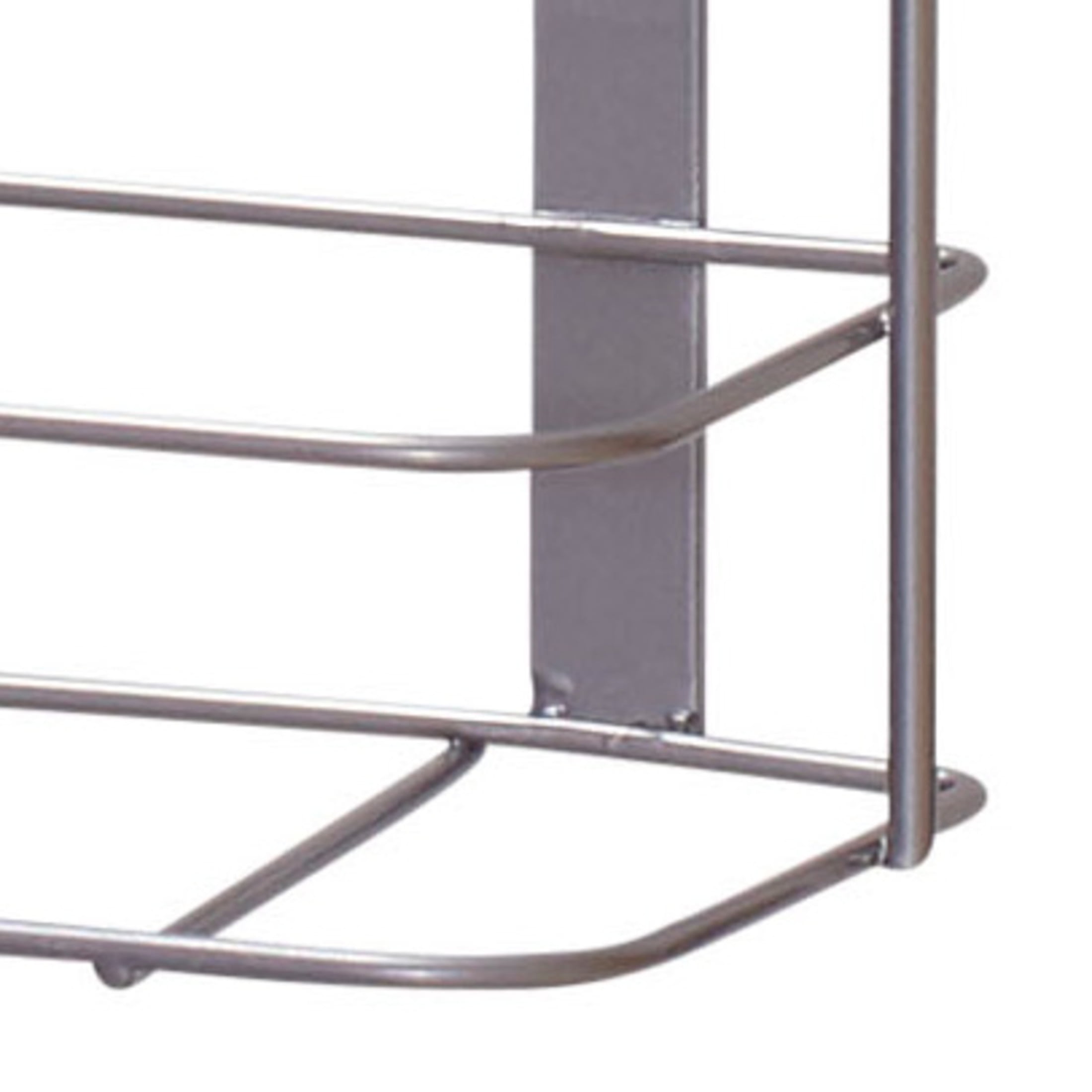 Household Essentials Tall Door Mount Cabinet Organizer, Sturdy Steel Wire Frame, Elegant Nickel Powder Finish, Mounts to Solid Surface, Included Hardware, Great for Tall or Large Items