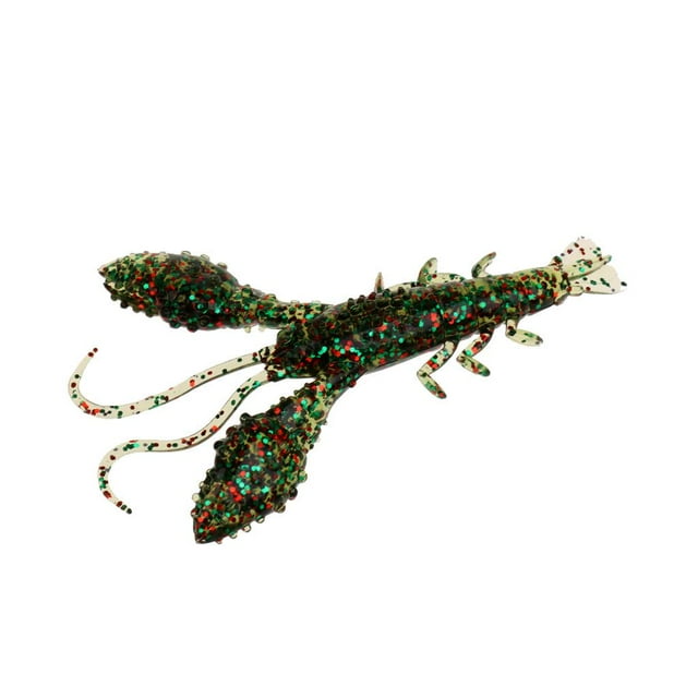 Cangrejo de río 3D suave de 9,5 cm con olor a pescado Verde
