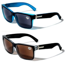 2 Pairs Men Reading Sunglasses - Outdoor Full Tint Reader Glasses For Large Head  2.25