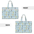 thumbnail image 2 of Gaeub Cartoon Cat Print Canvas Tote File Bag,Laptop Tote Bag,Zipper File Bag,Canvas 15 Inch Handbag Purse for Office Travel, 2 of 8