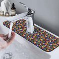 thumbnail image 7 of Sikiie Bowling Colorful Splash Guard for Sink Faucet-1 PC Super Absorbent Fast Drying Mat Sink Gadgets-Splash Guard for Kitchen, Sink Mat, 7 of 7