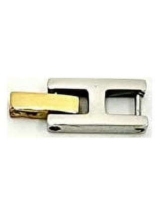 10mm x 14mm H-Clasp Gold-Tone Stainless Steel Fold-Over Extender