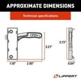 thumbnail image 5 of Lippert Components Screen Door Latch 721669 For Lippert Screen Doors; Right Hand Opening; Black, 5 of 5