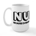thumbnail image 2 of CafePress - Nurse Because Even Doctor - 15 oz Ceramic Large White Novelty Mug, 2 of 6