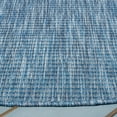 thumbnail image 5 of SAFAVIEH Courtyard Wayra Solid Indoor/Outdoor Area Rug, Navy/Navy, 6'7" x 6'7" Round, 5 of 6
