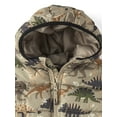 thumbnail image 3 of The Children's Place Toddler Boys Printed Hooded Zip-Up Puffer Jacket, Sizes 12M-5T, 3 of 3