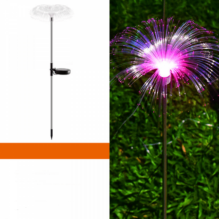 

TIMPCV Outdoor Solar Lights 1 Pack Solar Garden Lights Waterproof Changing Outdoor Lights - Bigger Solar Panel for Garden Patio Yard Pathway Decoration