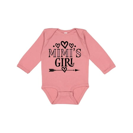 

Inktastic Mimi Girl Granddaughter Gift Gift Baby Girl Long Sleeve Bodysuit