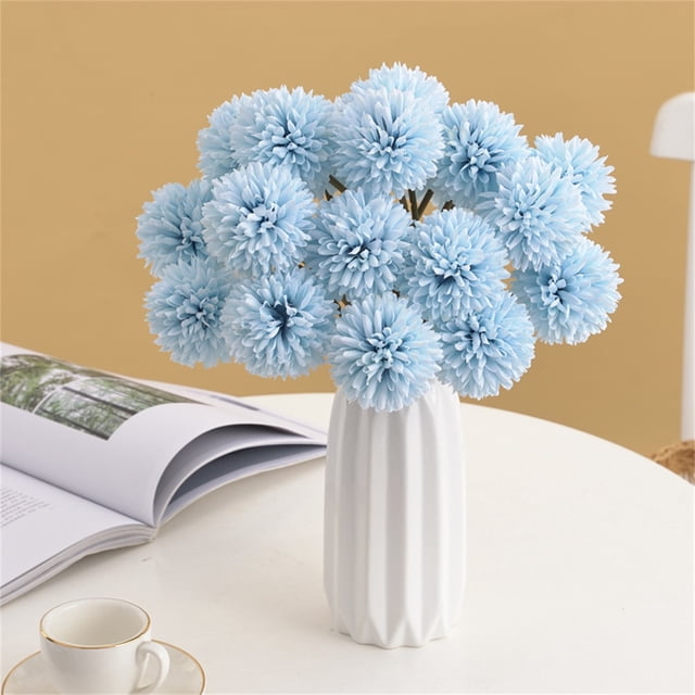 Home Decoration With Artificial Chrysanthemums And Singly Artificial Flowers
