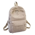 thumbnail image 1 of Mochila de rayas de pana suave para niñas adolescentes - Mochila escolar multiusos, 1 of 5