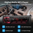 thumbnail image 4 of Receptor estéreo Bluetooth de un solo DIN Stiflix Marine para radio de coche, 4 of 8
