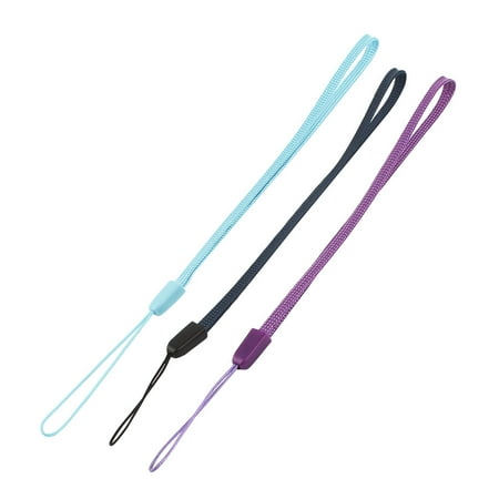 - MP3 Cell Phone Nylon Braided Cord String Hand Wrist Strap Lanyard 3pcs