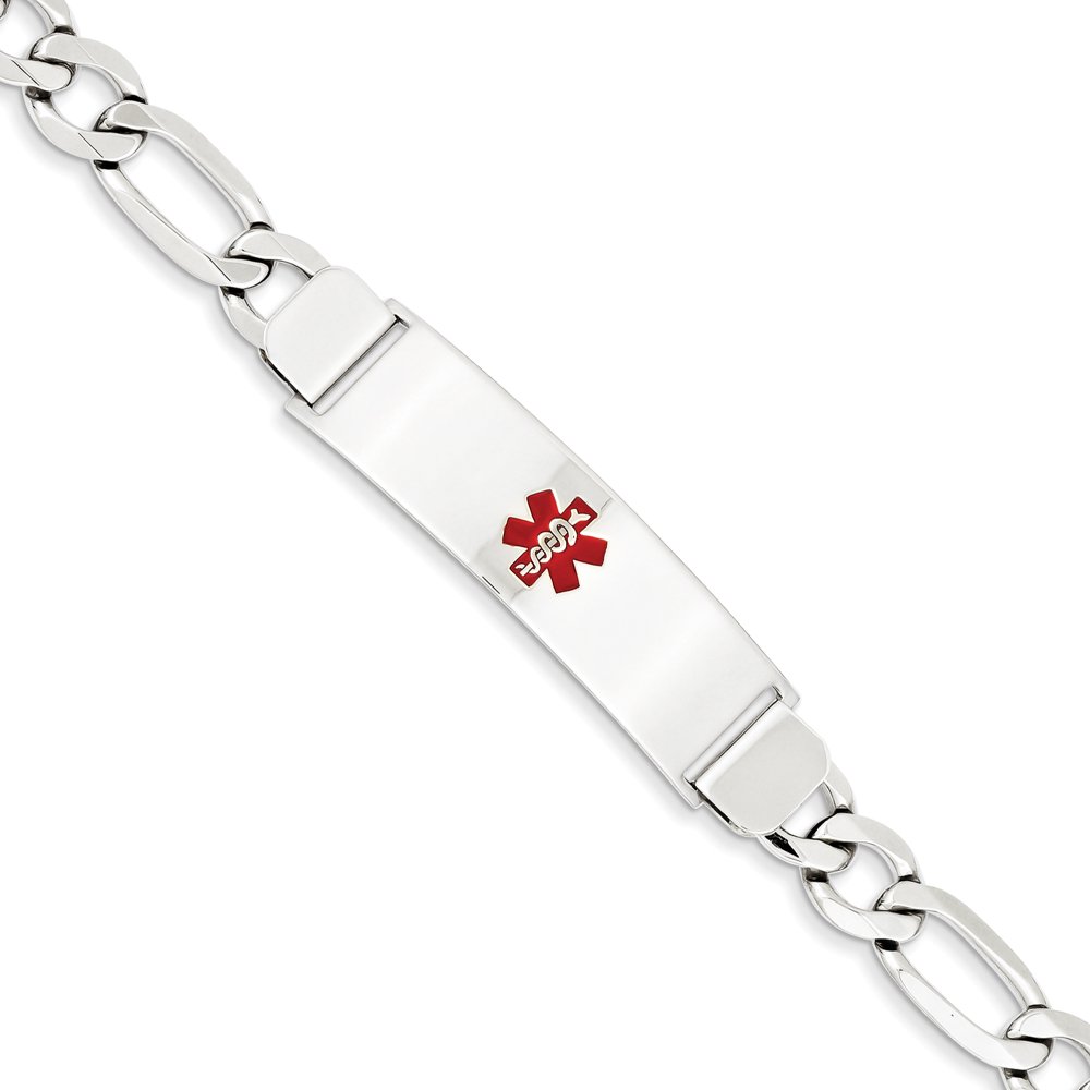 14k White Gold Medical Alert Jewelry Bracelet 7 Inch Id 14k White Gold Medical Alert Jewelry Bracelet 7 Inch Id