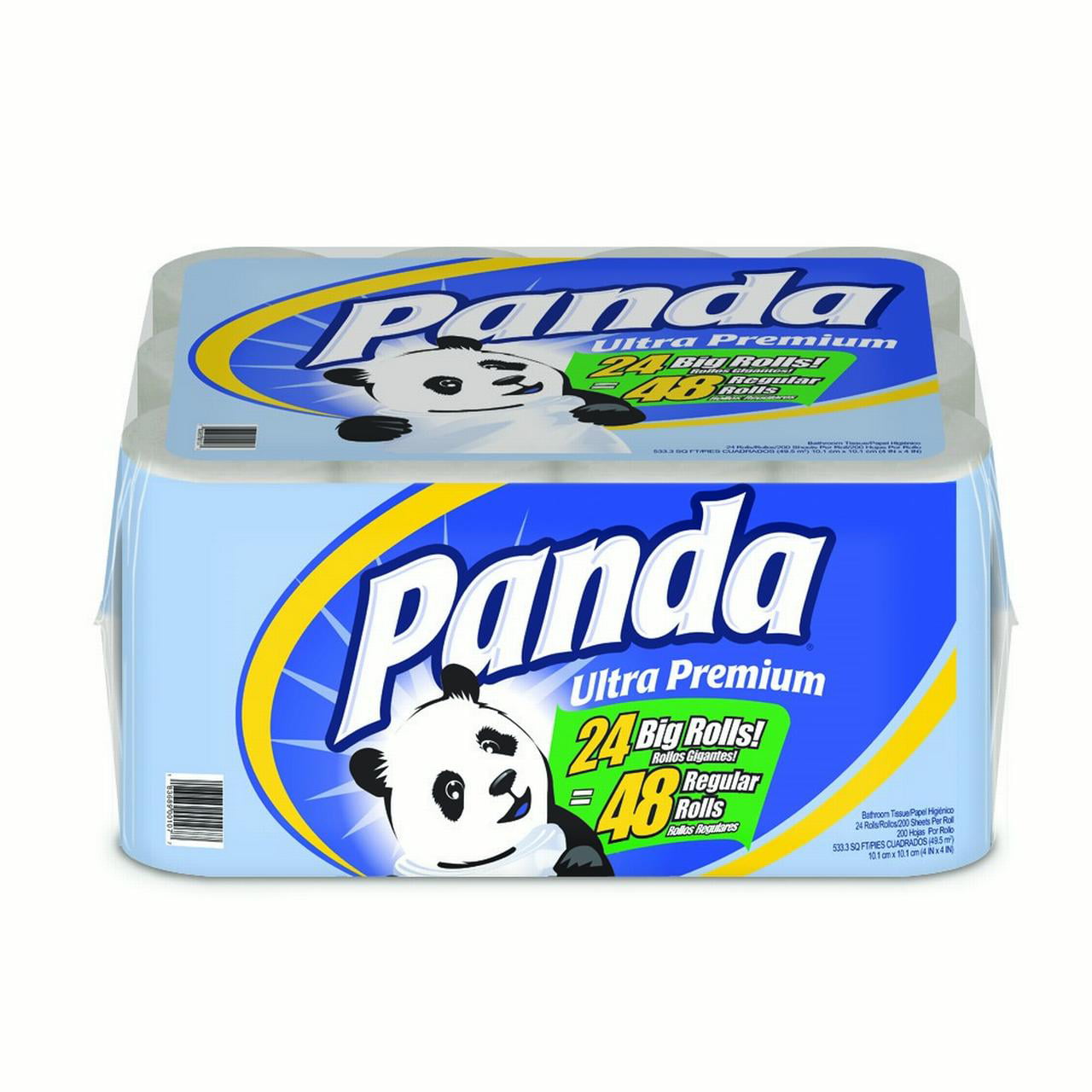 Panda Ultra Premium Double Rolls Toilet Paper Bath Tissue 2 packs 48 = 96 Total 