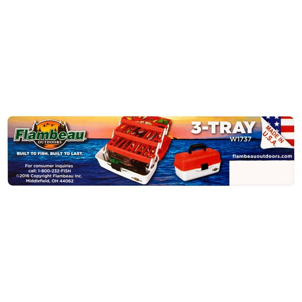 Flambeau Classic All-Weather Fishing Tackle Box with 3 Trays, 37 Compartments - Walmart Business Supplies Flambeau Classic All-Weather Fishing Tackle Box with 3 Trays, 37 Compartments - Walmart Business Supplies