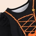 thumbnail image 6 of OJSFQUFP Girls Skirt Halloween Girl Dress Pumpkin Print Long Sleeve Sweet Performance Puff Dress, 6 of 9