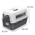 thumbnail image 2 of Transportadora Kennel Mediana P/Perro Importada Gris Sunny Sunny SPC-700, 2 of 4