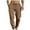 Brown, variant on Men's Cargo Pants Fit Expandable Waist Fishing Hiking Workout with Pockets and Elastic Waist (Regular and Big & Tall Sizes)