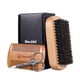 thumbnail image 1 of Set de cuidado de barba Zulema con cepillo, peine y tijeras de madera, 1 of 8