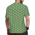 thumbnail image 2 of Wukai 60s and 70s Style Print Men's Short-Sleeved Mesh T-Shirt,Quick-Dry Short Sleeve Workout T-Shirt-Large, 2 of 8