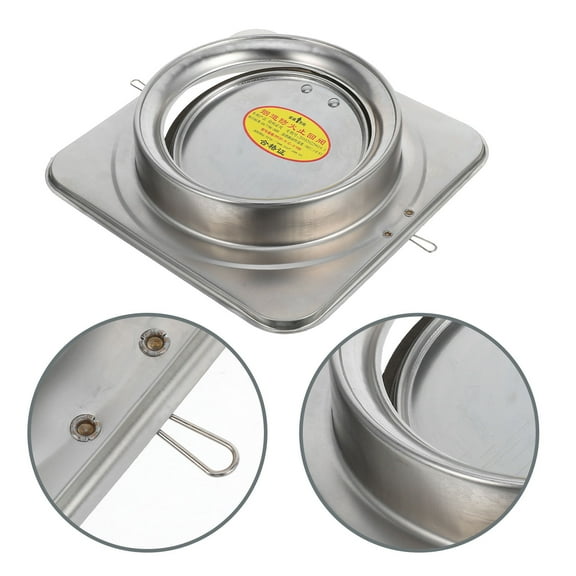 HOOWIFFY RV Bathroom Vent Cover Valve Stainless Steel Round for Home 1Pack