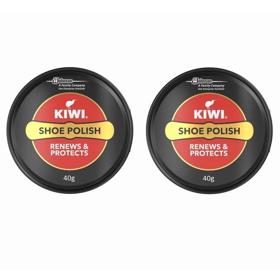 Kiwi Shoe Polish Paste Black 1.35 oz (Pack of 2)
