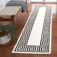 thumbnail image 2 of SAFAVIEH Metro Ivonette Bordered Runner Rug, Ivory/Black, 2'3" x 9', 2 of 8