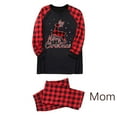 thumbnail image 5 of Odeerbi Christmas Pajamas for Family Plaid Holiday Long Sleeve Family Christmas Pajamas Matching Sets Toddler Fashion Plaid Print Blouse Tops Pants Sleepwear Xmas Family Matching PJs Set Red, 5 of 5