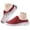 Red, variant on Men's Women's Open Back Sneaker Clogs Knit Mules Shoes Slip on Lightweight Breathable Slippers