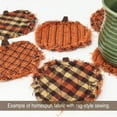 thumbnail image 5 of Pumpkin Orange Assorted Homespun Plaid Gingham Homespun Cotton Fabric Cotton Bundle - Set of 4 Fat Quarters by JCS, 5 of 5