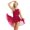 Red, variant on inhzoy Women's Lyrical Dance Dress Chiffon Asymmetric Skirted Leotard Modern Dresses Royal Blue XS