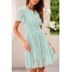 thumbnail image 4 of Vestido PRETTYGARDEN Verano 2025 Cuello en V Encaje Verde Claro XXL, 4 of 8