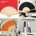 thumbnail image 4 of Efavormart 5 Pack Dusty Rose Asian Silk Folding Birthday Banquet Event Wedding Party Favor Fans, 4 of 5