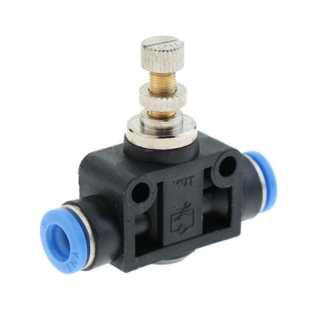 Válvula de Control Neumática Conexiones Rápidas Tubo de 4mm a 12mm de Diámetro - 6mm kusrkot Válvula limitadora neumática