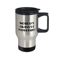 thumbnail image 2 of Reusable Podiatrist Travel Mug, World's Okayest Podiatrist, For Men Women, Present From Coworkers, Insulated Travel Mug For Podiatrist, 2 of 2