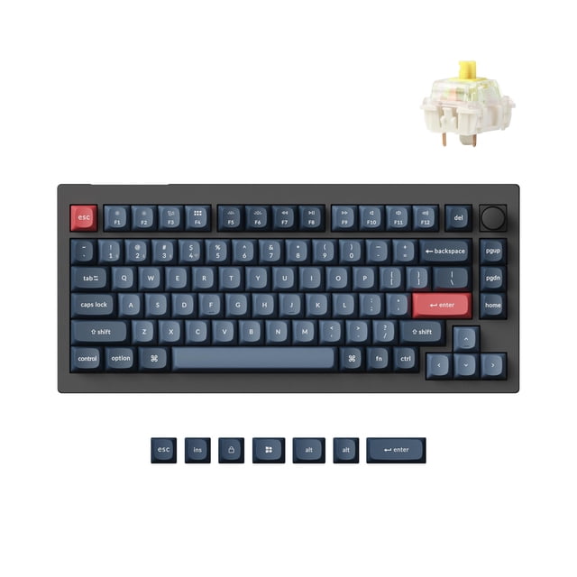 Teclado Mecánico Keychron V1 Max 75% RGB Gateron Banana